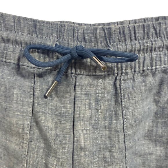 Athleta‎ Retreat Linen Jogger Chambray Blue Size 2P - Picture 4 of 10